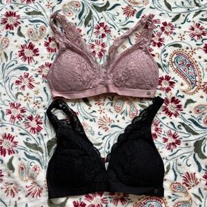 Lucky Bran Lace Bralette Set